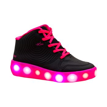Tenis-Casual-Preto-e-Rosa-Kids-Light-|-Kidy-Tamanho--35---Cor--PRETO-0